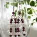 Garnet and pink quartz earrings