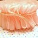Charming Ruffled Vintage Crepe Paper Garland Trim - Shabby Pink - 2 Yards