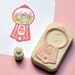 Candy machine hand carved rubber stamps bubblegum