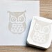 Tiny owl hand carved rubber stamp. Handmade rubber stamp. Rubber stamp