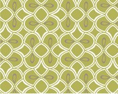 Organic Cotton Fabric-Daisy Janie Tilly- TRELLIS DAWN -half yard -low shipping