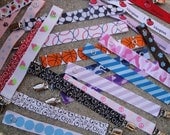 U PICK 3- Ribbon Pacifier Clips