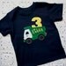 BEEP BEEP   Custom Garbage Truck Applique Birthday Shirt-First Birthday, Second Birthday, Third Birthday number or Initials, Monogrammed