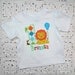 Personalized Birthday Shirt, Number, Monogrammed, Big Top Circus Lion, First, Second, Third Birthday Shirt