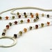 Karma.....Sterling Silver Tundra Sapphire Karma circle Necklace......free shipping......