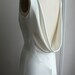 1930's Inspired Bias Bridal Gown "Ella", Low back, Backless, Cowl neck, Heavy Silk Satin, Customizable