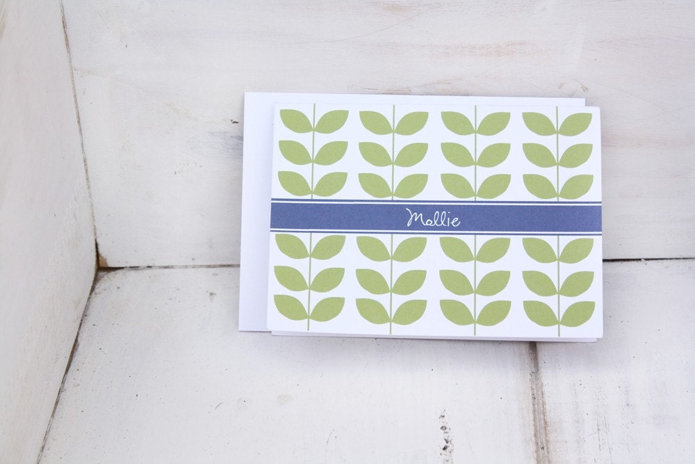 Viney Personalized Stationary - Stationery Set of 12