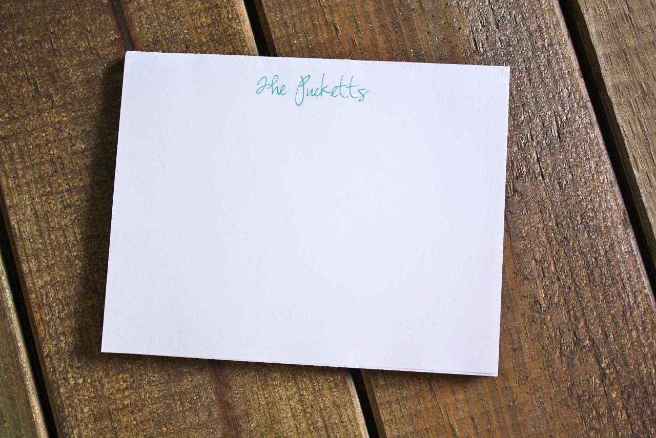 Simple Personalized Notepad - Holiday Gift Idea
