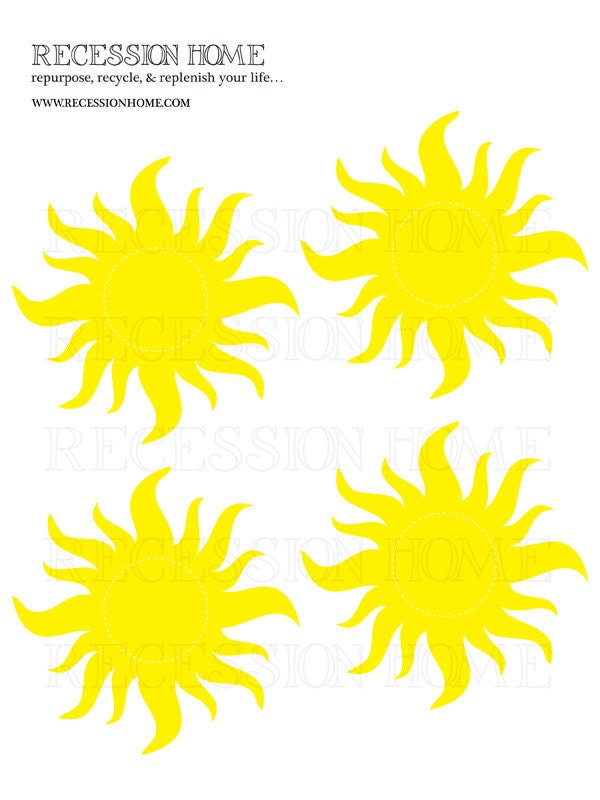 Disney Princess - Tangled kingdom Sun - Printable