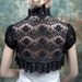 Black lace short sleeve lace bolero jacket lace shrug wedding bolero wedding jacket wedding shrug bridal bolero bridal jacket bridal shrug
