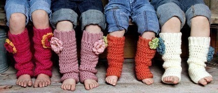 Girls Leg Warmers Photo Prop Size 10 to 12