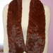 Vintage Fur Scarf or Shawl 1950's 1960's Shiny Reddish Brown On Spring SALE