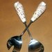 Serving Fork and Spoon Sea Shell Handles House Warming Gift Vintage 1970's 1980's