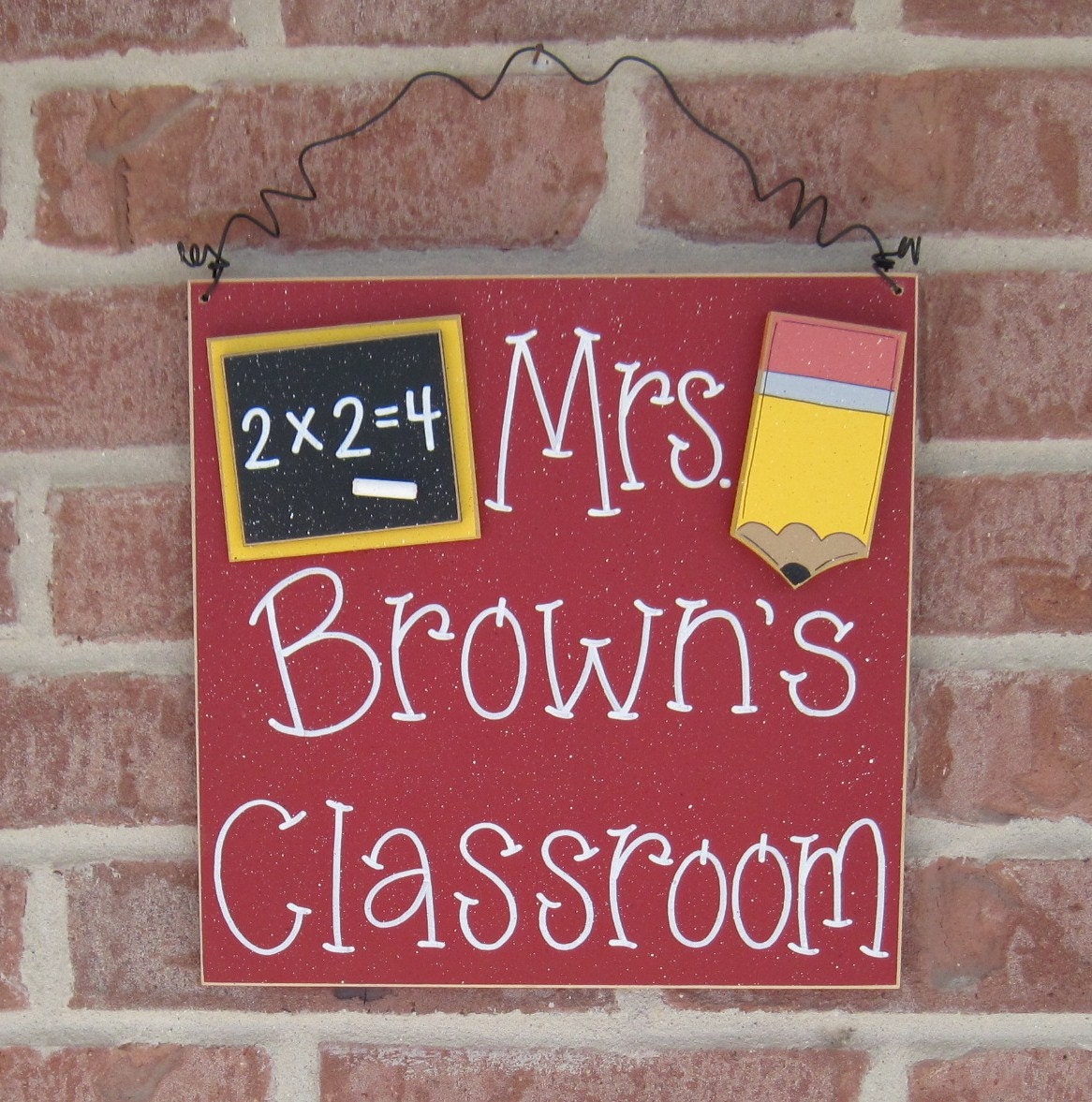 Custom Teacher Personalized Name or Word Sign for children, home, desk, shelf, decor