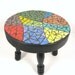Mosaicked STOOL - brightly colored, for kids or adults