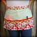 Daisy Retro Half Apron Vendor, Waitress or Barista Red and Green