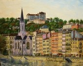 Sunrise in Lyon, France