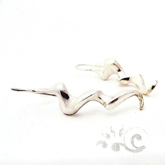 Coup de fouet Earrings Argentium