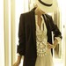 ON SALE //////// vintage. I Magnin Black Suede Blazer