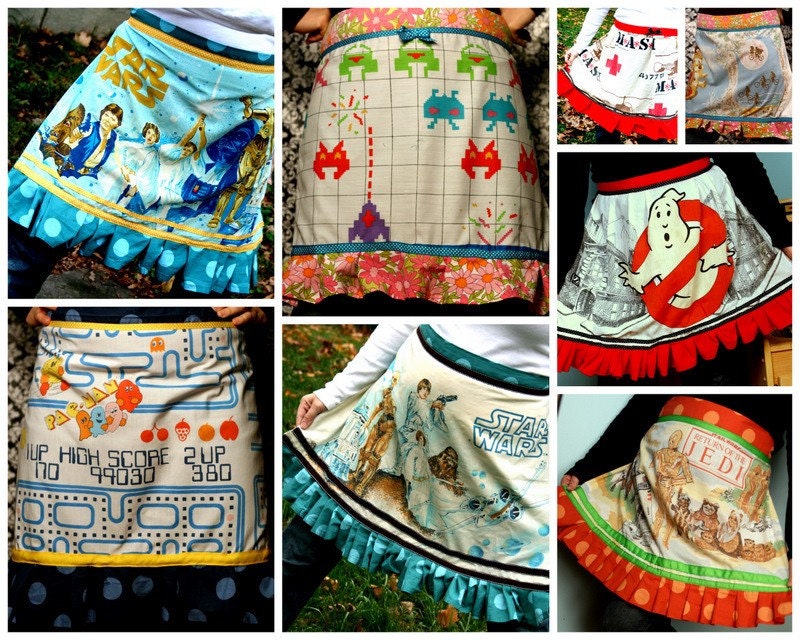 MADE TO ORDER Custom TOTALLY 80's Half Apron