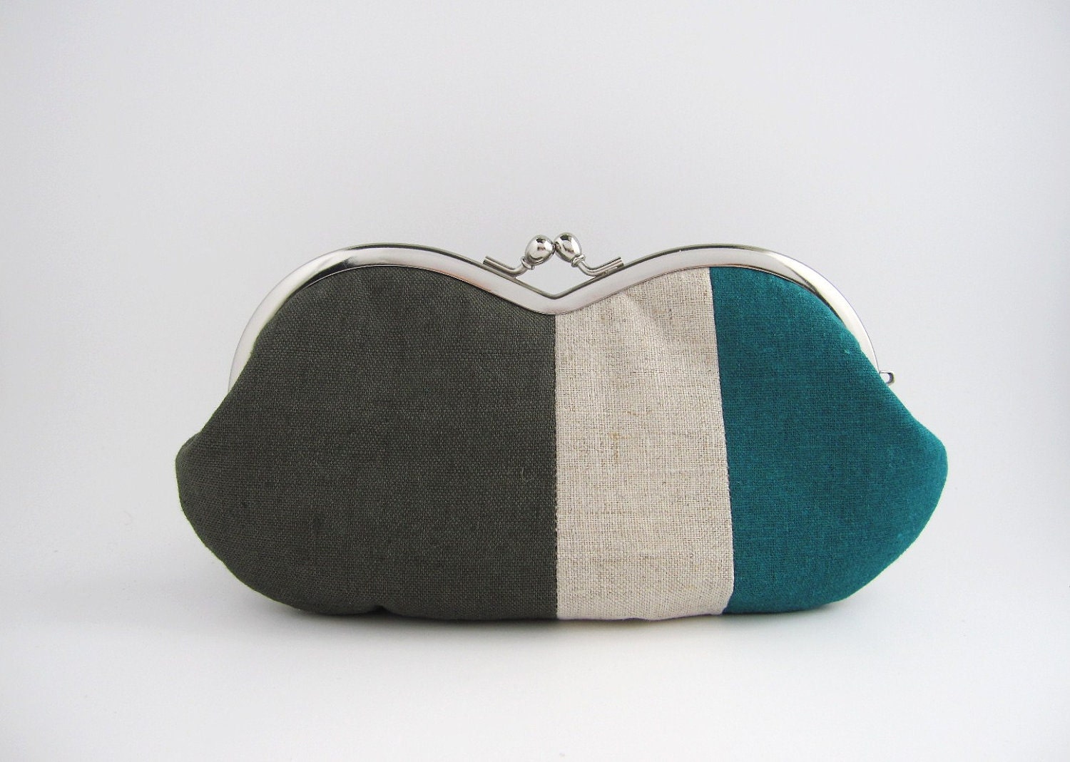 sunglass / eyeglasses case - linen patchwork