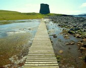 End Of The Road - 5x7 Stunning Scotland Mood Landscape Photography Print of Beautiful Shetlands Island Scenery
