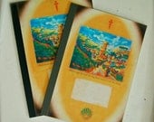 Camino de Santiago Vintage A5 Notebook in Orange Design - Unique Inspiring Gift for Travellers Hikers