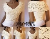 Criss- Cross Sweater Vest PDF Pattern ORIGINAL DESIGN by Pilland