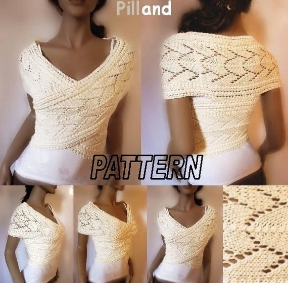 Criss- Cross Sweater  Vest PDF Pattern ORIGINAL DESIGN  by Pilland