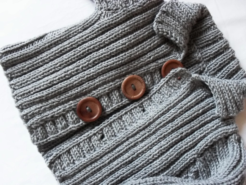 Baby jacket and hat set in merino extrafine pure new wool sweater beanie girl boy pom pom fire island custom color 1-12 month
