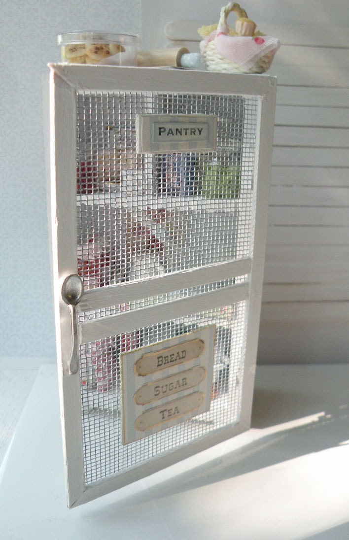 RESERVED for Athena - Miniature Shabby Chic Pantry