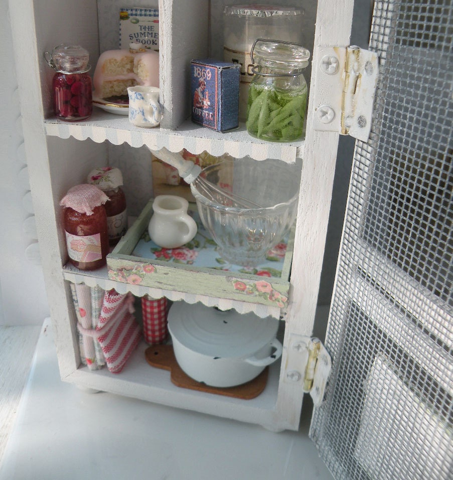 RESERVED for Athena - Miniature Shabby Chic Pantry