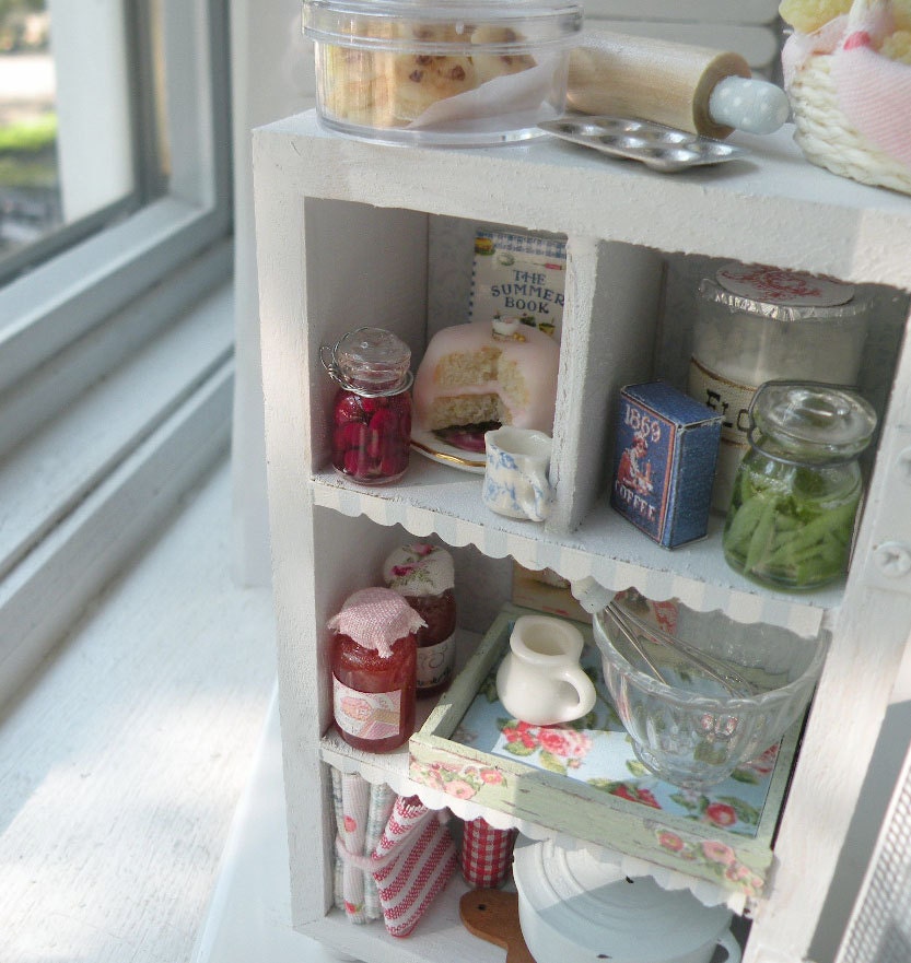 RESERVED for Athena - Miniature Shabby Chic Pantry