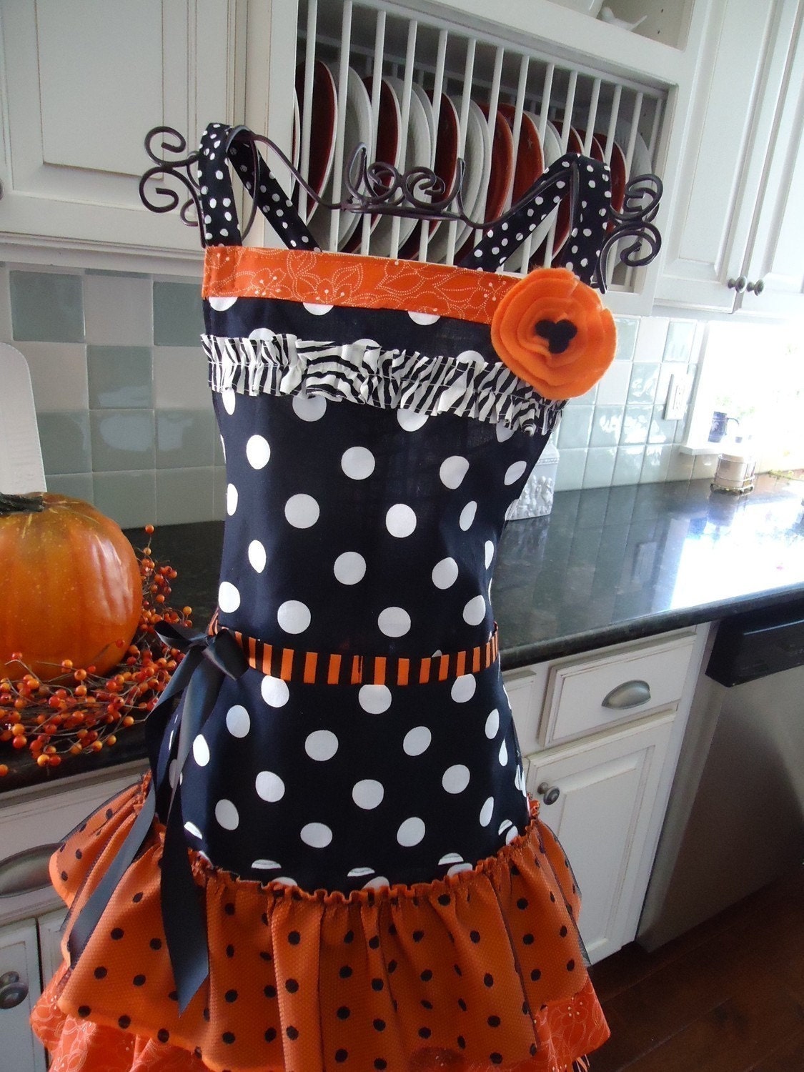 4RetroSisters Halloween Apron Retro and Vintage Inspired