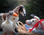 Custom Needle Felted Pet Animal Portrait - Opossum Goat Pig Horse Sheep Cow Mouse Pony etc