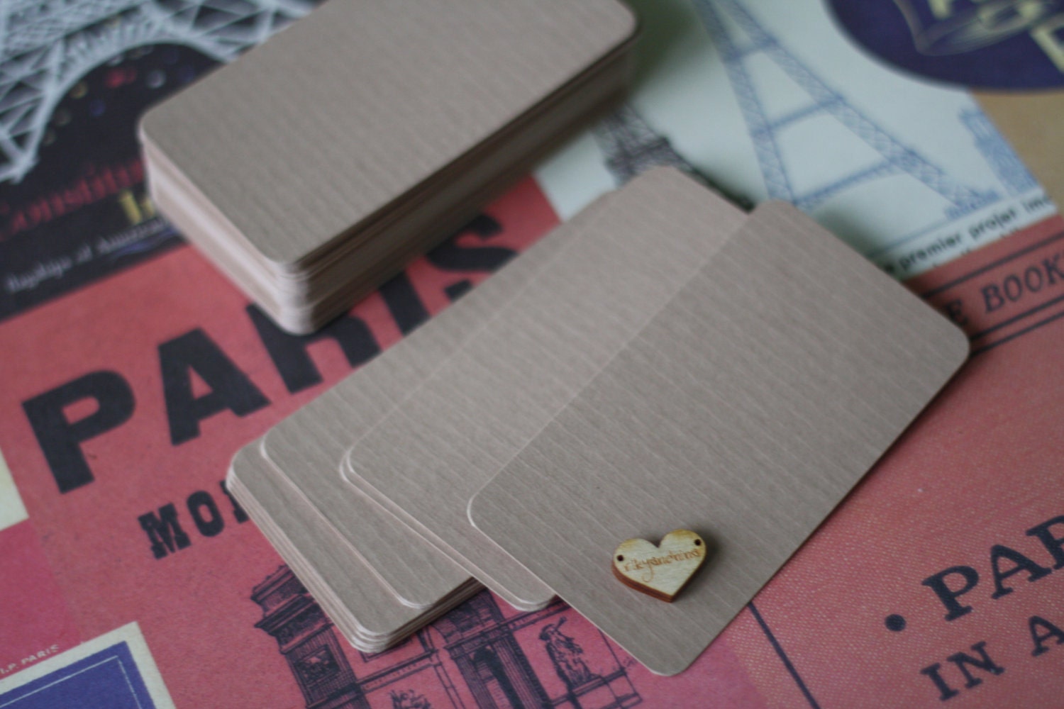 50 moccha COFEE KRAFT brown business cards