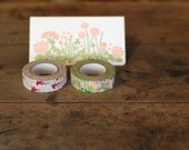 Birds and Little Garden Classiky Ten to Sen washi masking tape set A