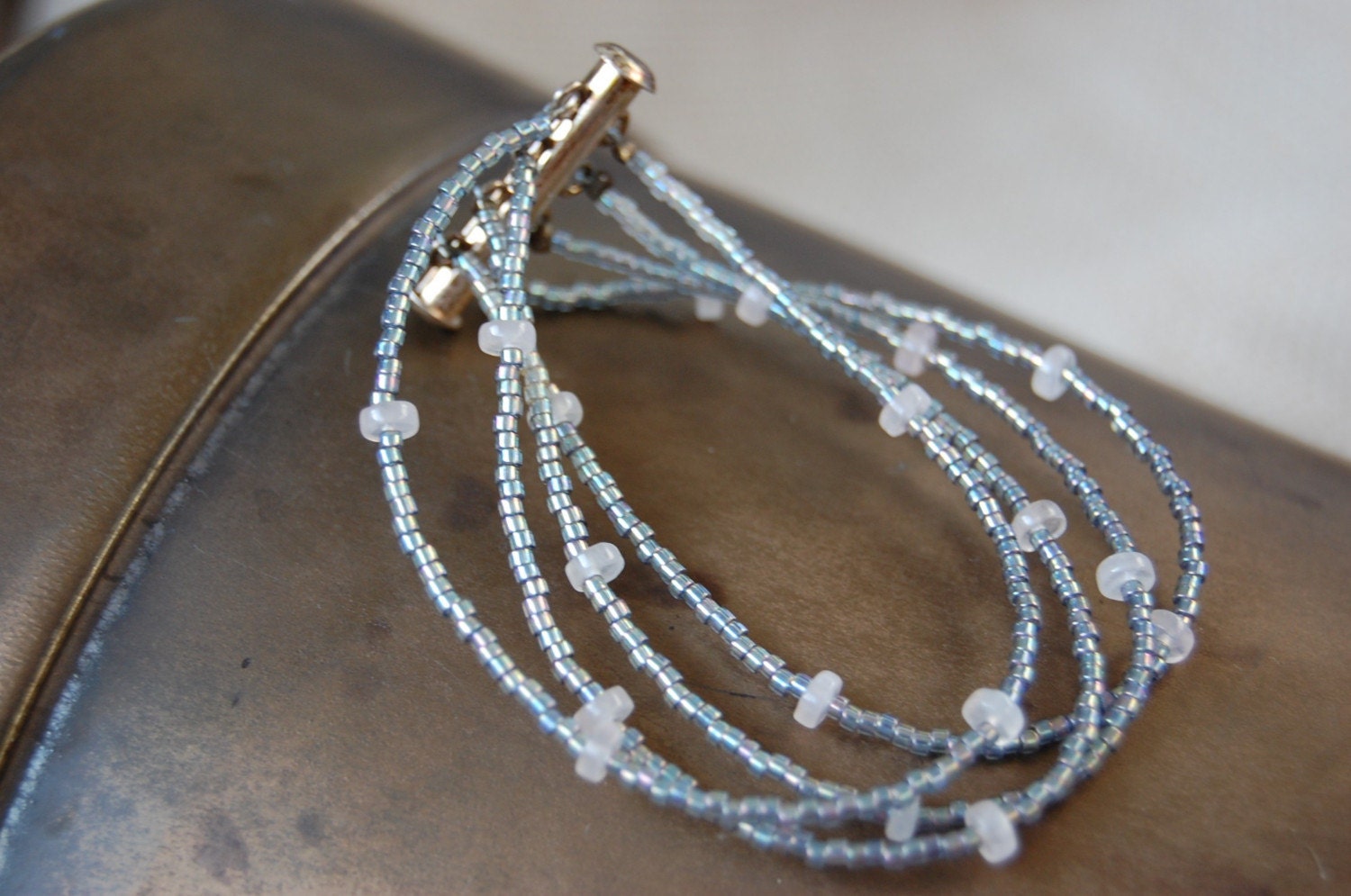 iridescent 4-strand bracelet
