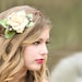 rustic bridal headpiece, woodland wedding, pine cone rose - A Love Like Ours -