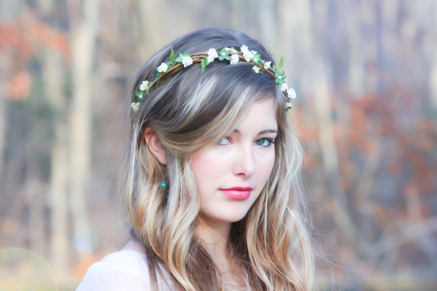 wedding accessories, bridal headband, woodland wedding, bridal headpiece, rustic wedding country chic woodland wedding berries halo