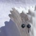 Snowflake obsidian earrings