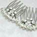 RESERVED for NIKKI Crystal Flower Rhinestone Hair Comb Set Eco-Friendly Vintage