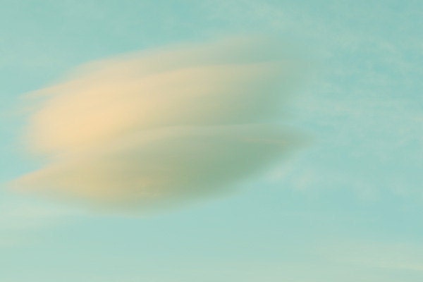 Modern Art Cloud Photo Minimalist Photo Fine Art Photography of a Cloud 8x10 Archival Photograph