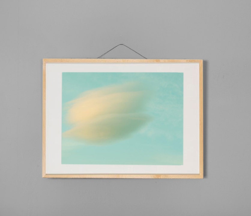 Modern Art Cloud Photo Minimalist Photo Fine Art Photography of a Cloud 8x10 Archival Photograph