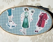 Fashion Girl Applique Wall Decor
