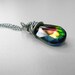 Swarovski Necklace Pendant (wire-wrapped, in silver or gold)