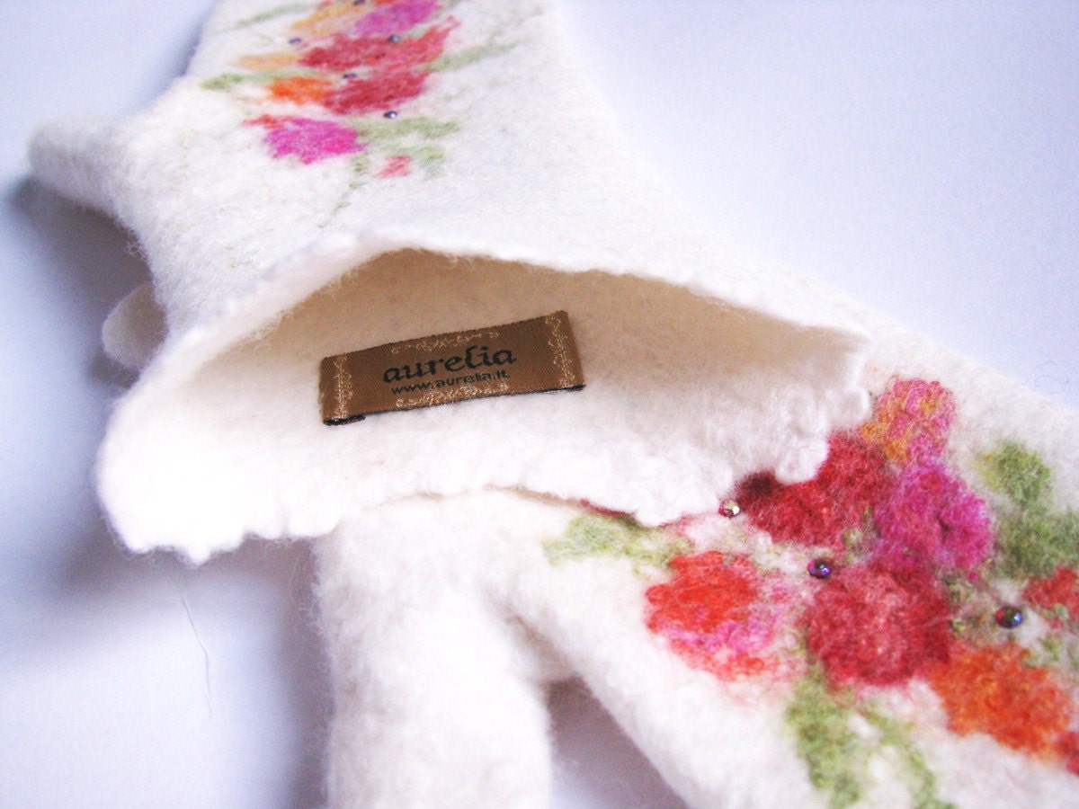 Felted mittens --- Handmade to Order