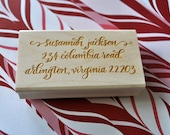 Custom Calligraphy Return Address Stamp - Jackson Lettering Style