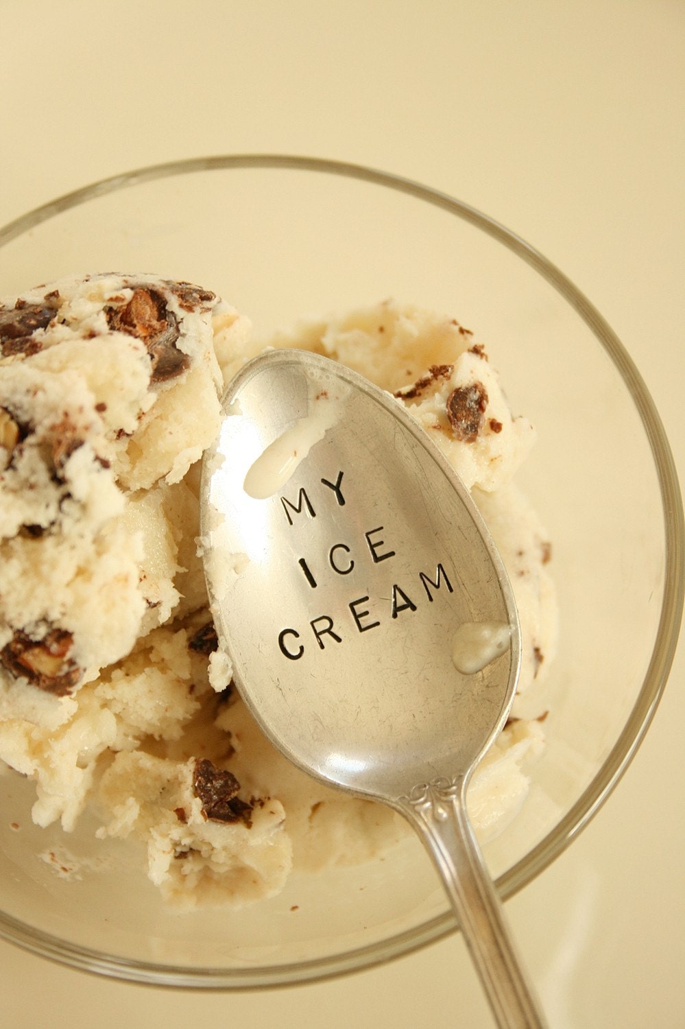 Vintage my ice cream silver plated spoon recycled silverware beachhouseliving on etsy