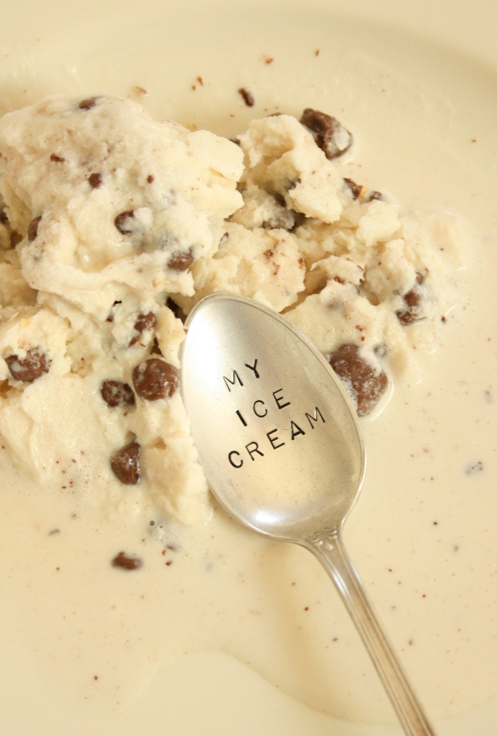 Vintage my ice cream silver plated spoon recycled silverware beachhouseliving on etsy
